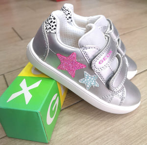 Geox - Sneakers argento stelle